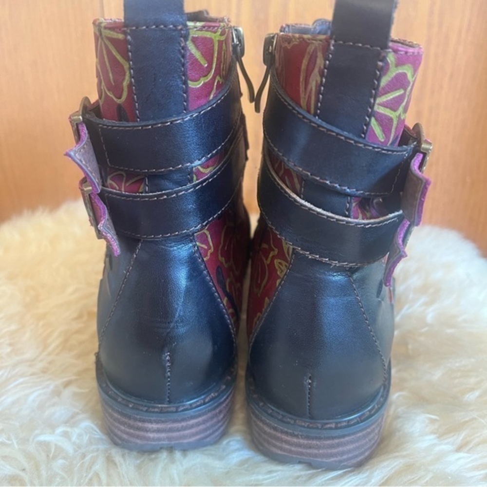 NWOB Spring Step L’Artiste Dasha Ankle Boots Sz-7 - Picture 3 of 8